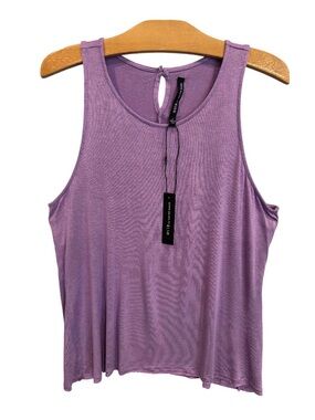 W118 by Walter Baker Purple Scoop Neck Sleeveless Tank SZ L